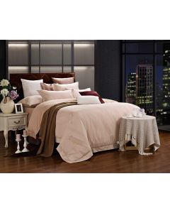 DM470K Capri, Dolce Mela Jacquard Damask Luxury Bedding King Duvet Cover Set