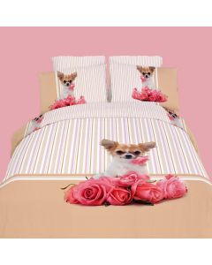 Queen size 100% Cotton 6 Piece Animal Print Bedding Duvet Cover Sheet Set, DM487Q