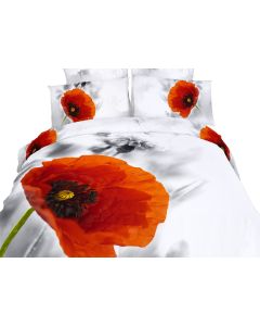 Floral Bedding Twin Size 4 Piece Duvet Cover Set, Dolce Mela DM493T
