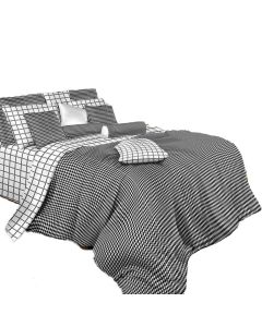 DM497K King size Luxury 6 Piece 100% Cotton Duvet Cover Set, Dolce Mela Bedding 