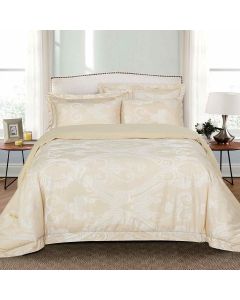 DM503K Dolce Mela Bedding - Regal, Luxury Jacquard King size Duvet Cover Set