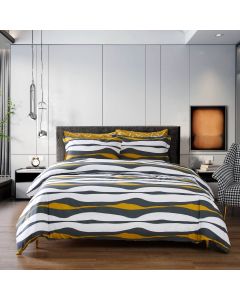 DM823K King size 6 Piece 100% Cotton Duvet Cover Set, Moco - Dolce Mela Bedding