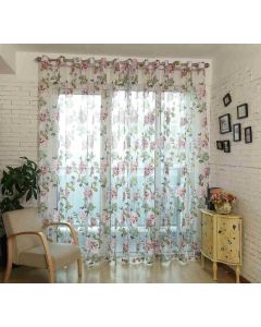 DMC471 Dolce Mela Sheer Curtain Panels - Budapest 