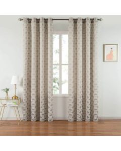 Window Semi-Blackout Curtains Panel, Apollo