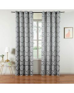 Curtain Panel Semi-Blackout Drapes, DMC502 Dolce Mela Athena