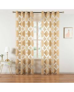 DMC503 Sheer Curtain Panel Window Treatment - Dolce Mela - Chrysus 