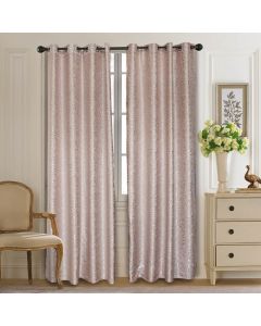 DMC713 Curtain Panel Semi-Blackout Drapes, Dolce Mela Olympia Window Treatments