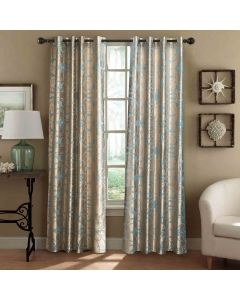 DMC800 Curtains Damask Jacquard, Grommet, Semi-Blackout, Tall 60x100 inches - St. Petersburg