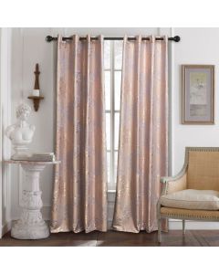 DMC801 Curtains Damask Jacquard Grommet Semi-Blackout, Tall 60x100, Dolce-Mela: Montpellier