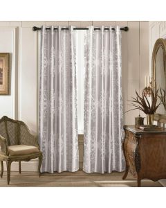 DMC802 Curtains Damask Jacquard Grommet Semi-Blackout, Tall 60x100, Dolce-Mela: Santa Luzia