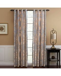 DMC803 Curtains Damask Jacquard Grommet Semi-Blackout, Tall 60x100, Dolce-Mela: Marrakesh