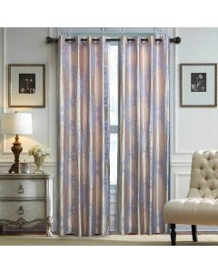 DMC805 Curtains Damask Jacquard Grommet Semi-Blackout, Tall 60x100, Dolce-Mela: Perugia