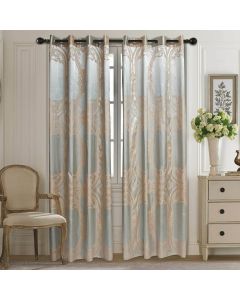DMCU812 Curtains Damask Jacquard Grommet Semi-Blackout, Tall 60x100, Rouen by Dolce-Mela
