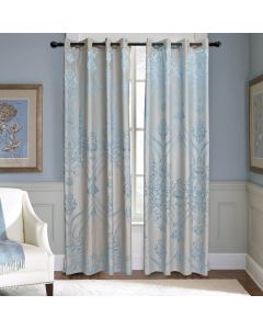 DMCU815 Curtains Damask Jacquard Grommet Semi-Blackout, Tall 60x100, Troyes by Dolce-Mela