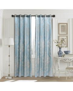 DMCU816 Curtains Damask Jacquard Grommet Semi-Blackout, Tall 60x100, Toulon by Dolce-Mela